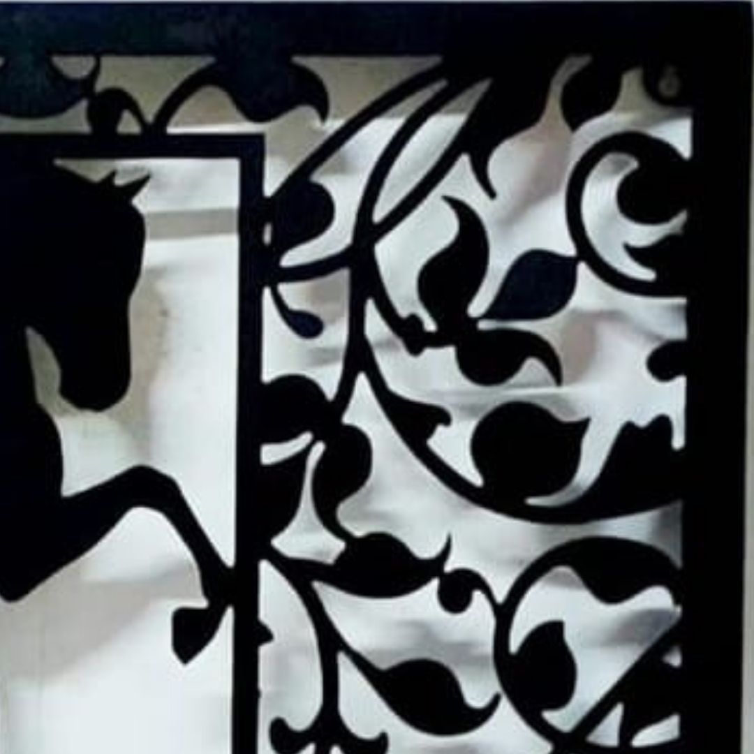 Metallic Aristrocatic Horse wall design