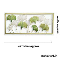 Thumbnail for Metallic Botanical Harmony Wall Accent (48 x 24 Inches)