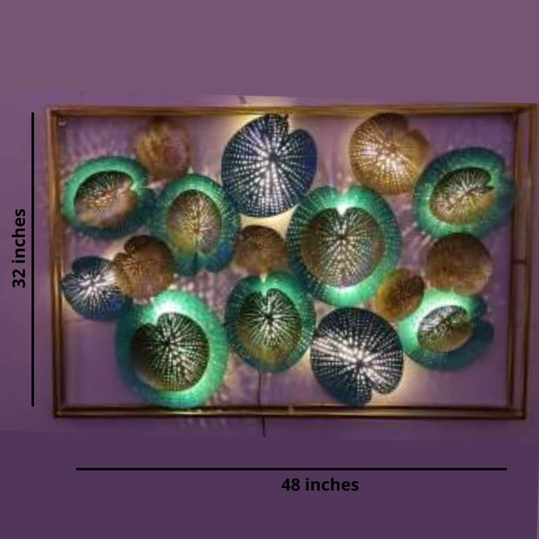 Metallic Box Leaf Zara (48x3.5x32)