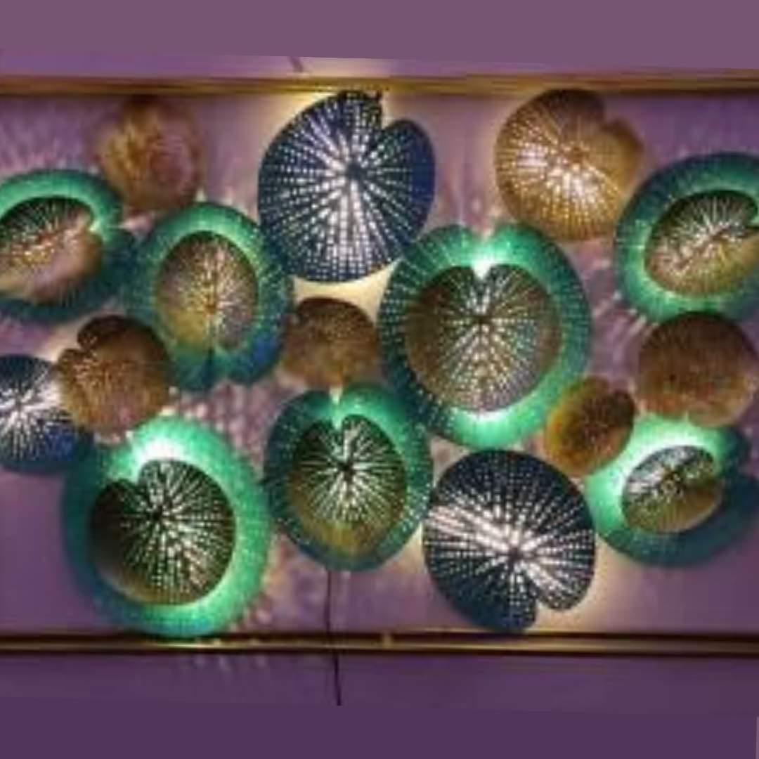 Metallic Box Leaf Zara (48x3.5x32)