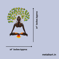Thumbnail for Metallic Buddha Bodhi tree wall art (24 x 18 Inches)