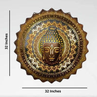 Thumbnail for Metallic Buddha Circle (32 * 32 Inches)