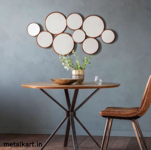 Metallic Bunch of Grapes Mirror Wall Art (38 x 18 Inches)