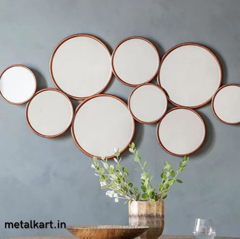 Metallic Bunch of Grapes Mirror Wall Art (38 x 18 Inches)