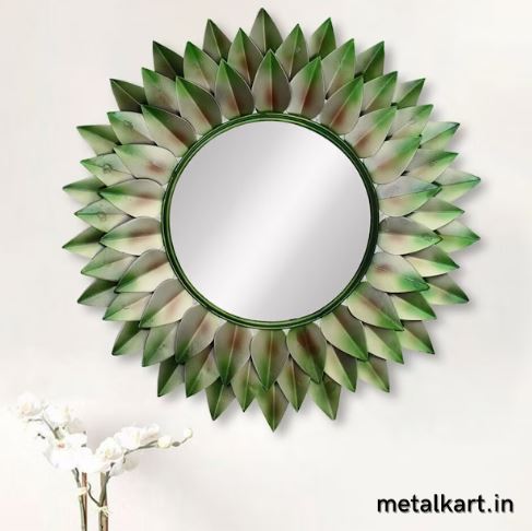 Metallic Celestial Aethereal Halo Wall Mirror (30 x 30 Inches)