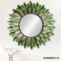 Thumbnail for Metallic Celestial Aethereal Halo Wall Mirror (30 x 30 Inches)