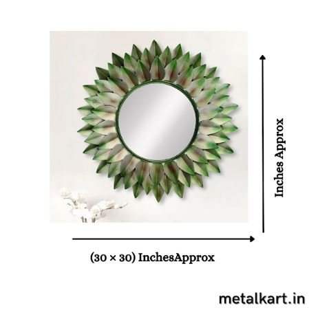 Metallic Celestial Aethereal Halo Wall Mirror (30 x 30 Inches)