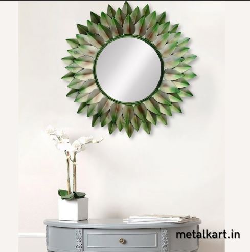 Metallic Celestial Aethereal Halo Wall Mirror (30 x 30 Inches)
