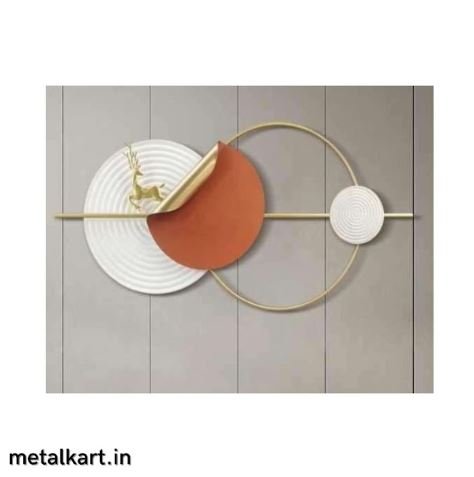 Metallic Celestial Stag Wall Art (59 x 27.5 Inches)