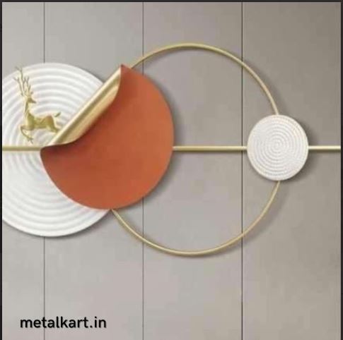 Metallic Celestial Stag Wall Art (59 x 27.5 Inches)