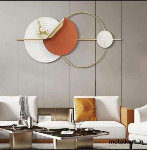 Metallic Celestial Stag Wall Art (59 x 27.5 Inches)