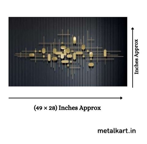 Metallic Champagne Bouquet Wall Art (49 x 28 Inches)