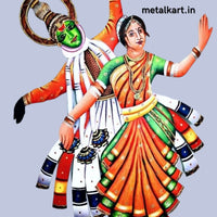 Thumbnail for Metallic Classical dance of Kerala Wall Art (24 x 22 Inches)