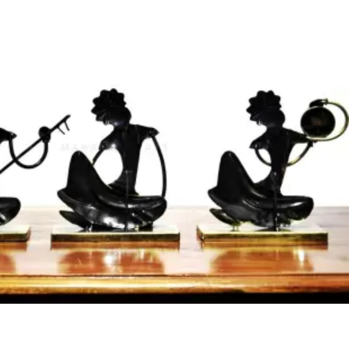 Metallic Colorful Rajasthani Musicians For living room (8.5*6.5*9 Inches approx)