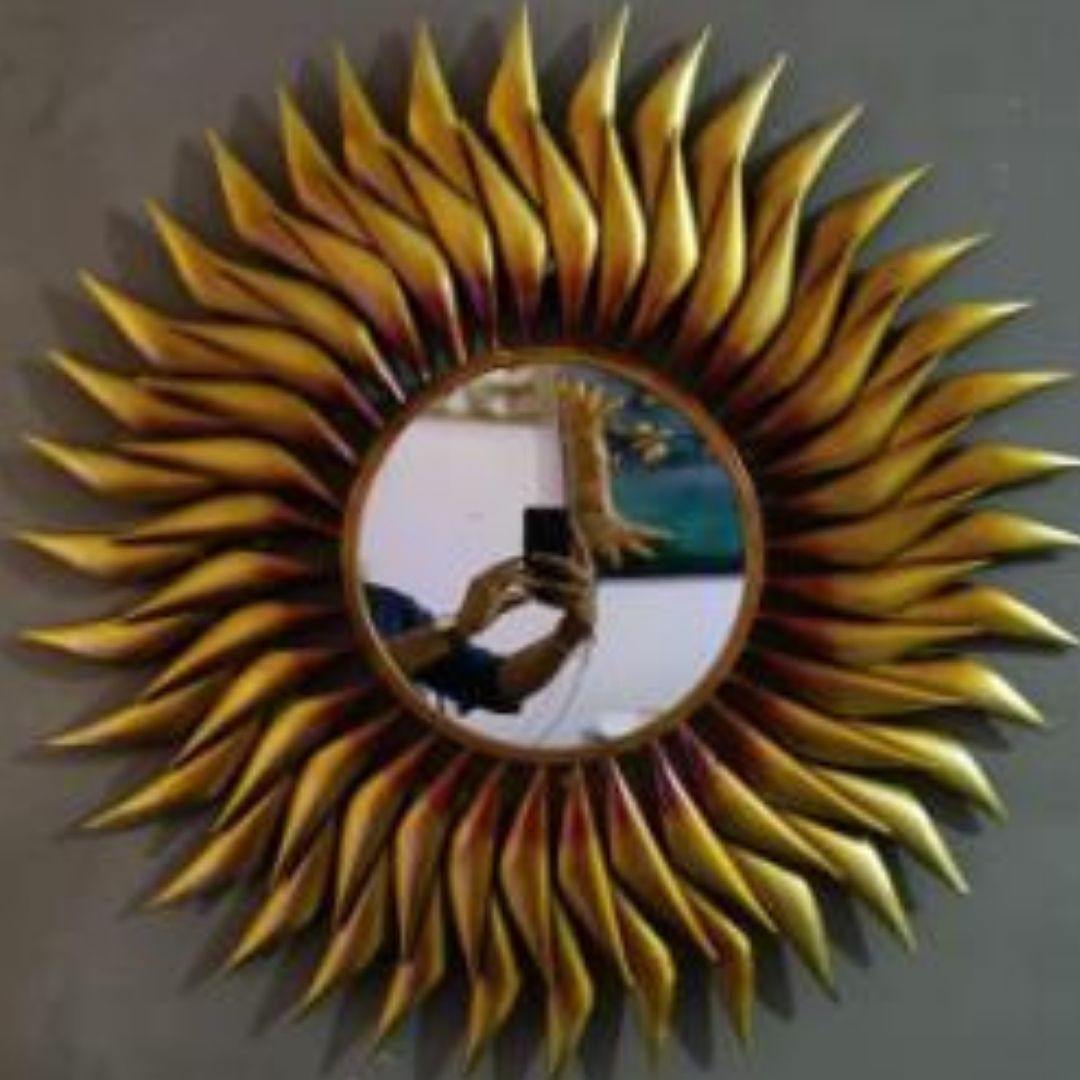 Metallic Cone Mirror (38 * 38 Inches)