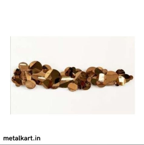 Metallic Convergence Abstract Wall Art (60 x 28 inches)