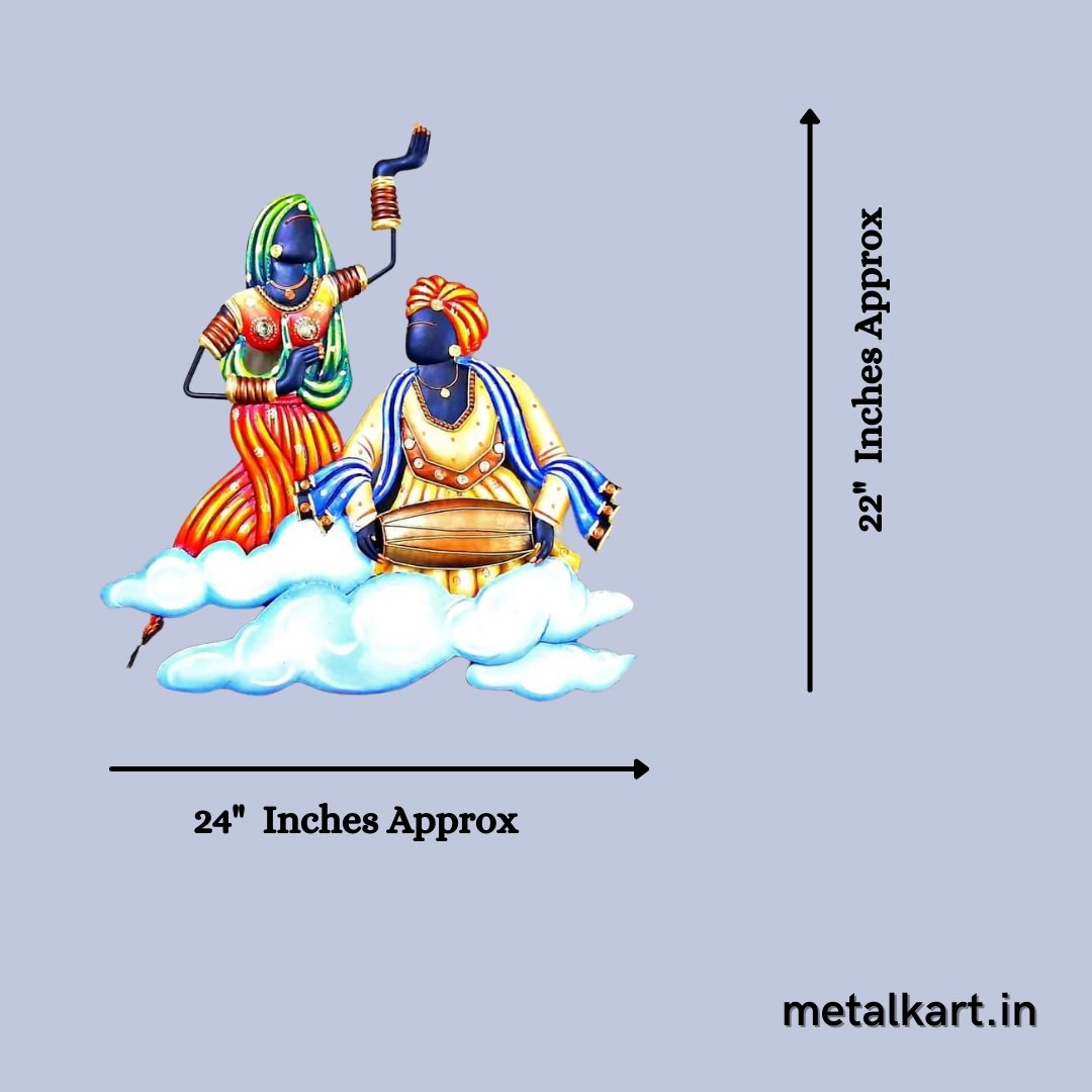 Metallic dancing over the clouds (24 x 22 Inches)