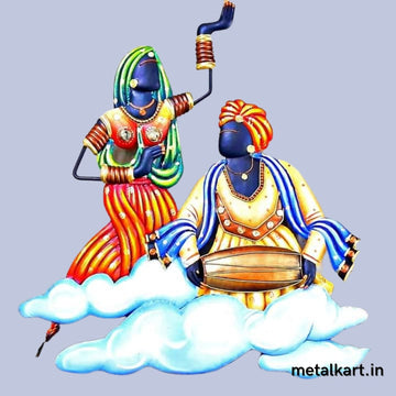 Metallic dancing over the clouds (24 x 22 Inches)