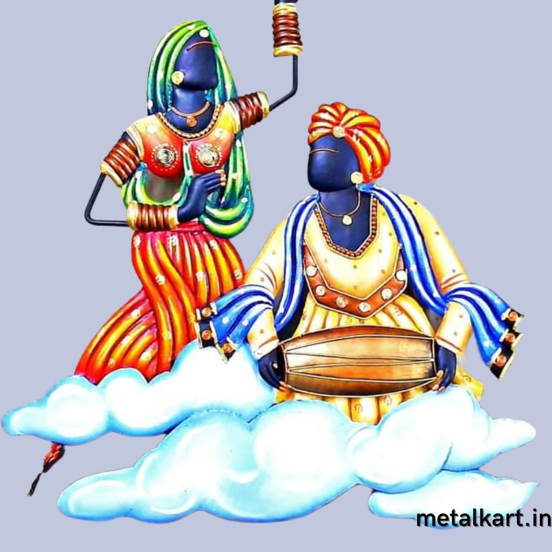 Metallic dancing over the clouds (24 x 22 Inches)