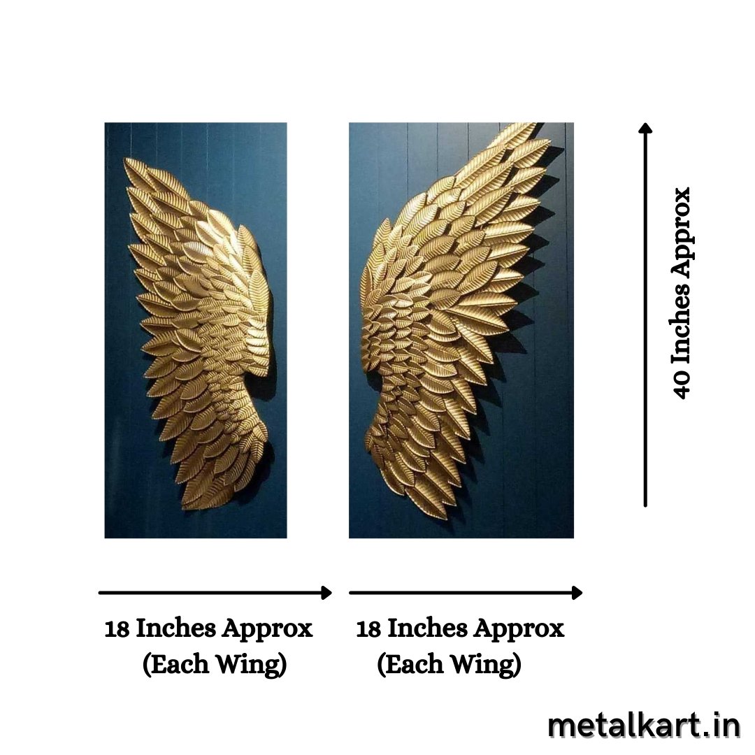 Metallic dark golden wings (18 x 40 Inches)