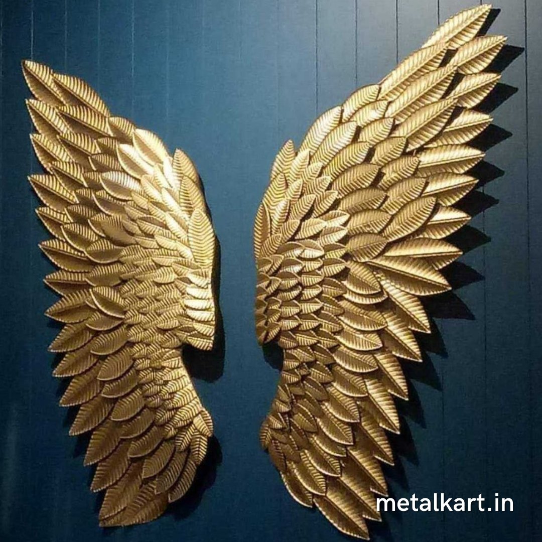 Metallic dark golden wings (18 x 40 Inches)
