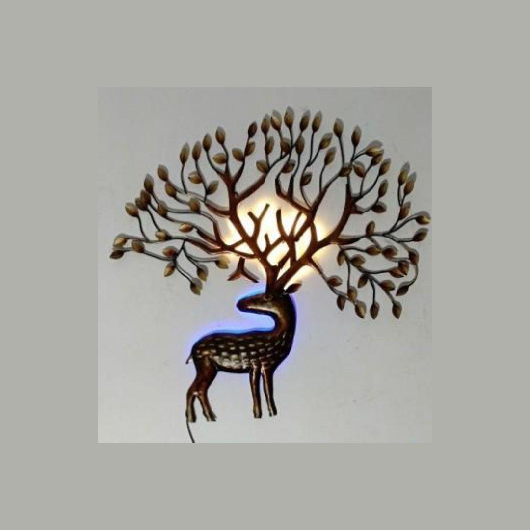 Metallic Deer Wall Art (29x1.2x31)