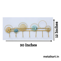 Thumbnail for Metallic design ball hook for home and reception (30 x 12 Inches)