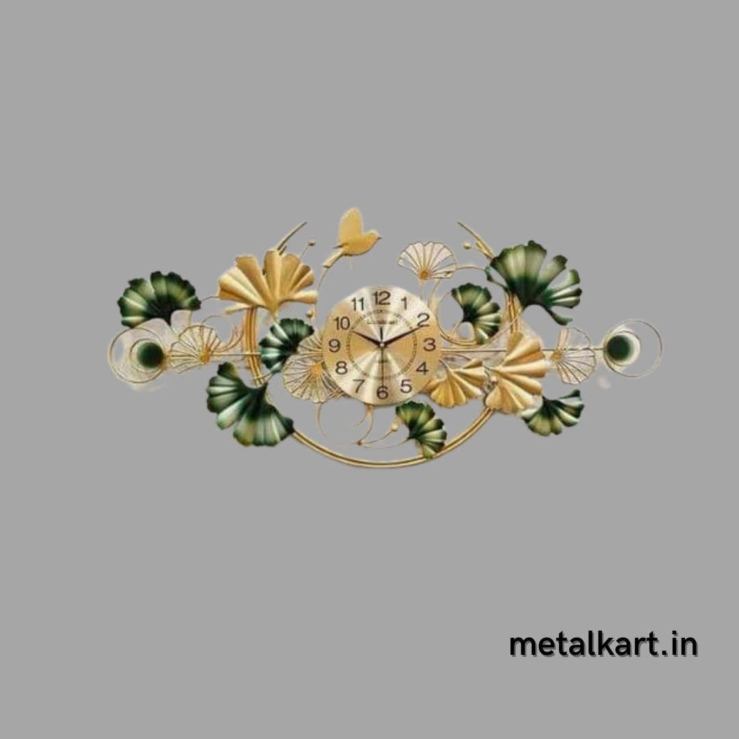 Metallic designer centre wall watch (48 x 23 Inches)