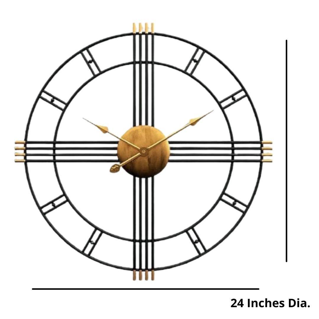 Metallic Diameter wall clock (Dia 24 Inches)
