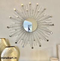 Thumbnail for Metallic Elysian Garden Wall Mirror (30 x 30 Inches)