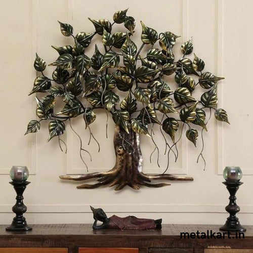 Metallic Everlasting Betel Tree Wall Decor (40 x 37 Inches approx)