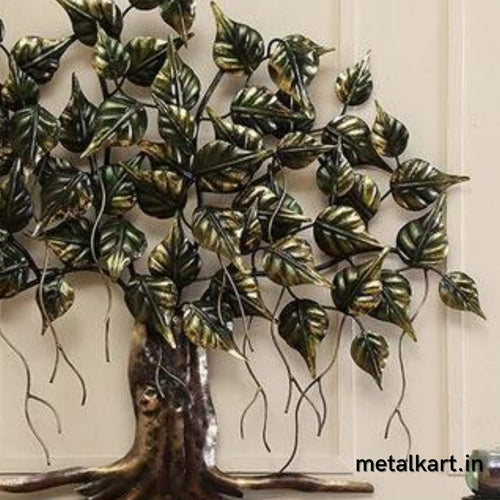 Metallic Everlasting Betel Tree Wall Decor (40 x 37 Inches approx)