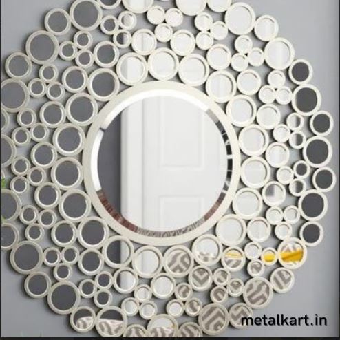 Metallic Filigree Sunburst Radiant Mirror (30 x 30 Inches)