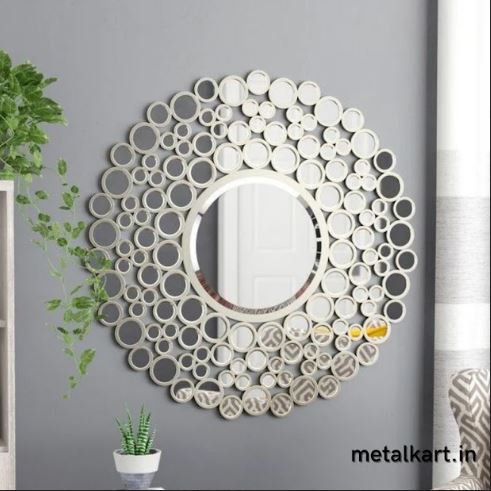 Metallic Filigree Sunburst Radiant Mirror (30 x 30 Inches)