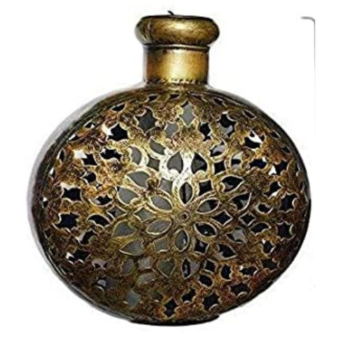 Metallic Flask Shaped T-LITE Table décor (15*9*14 Inches approx)