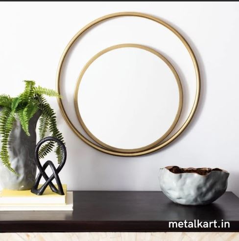 Metallic Golden Safavieh Wonder Mirror (24 x 24 Inches)