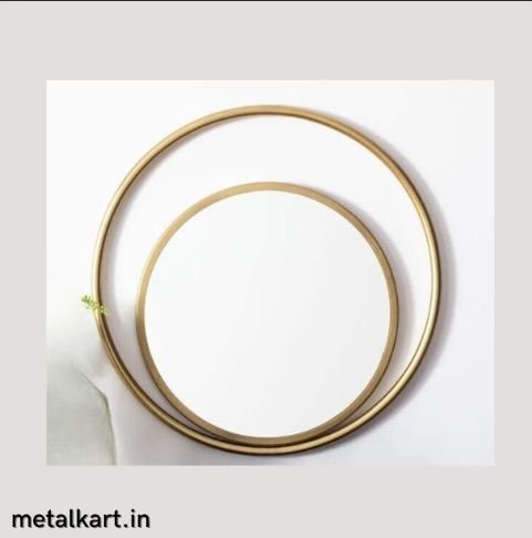 Metallic Golden Safavieh Wonder Mirror (24 x 24 Inches)
