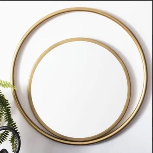 Metallic Golden Safavieh Wonder Mirror (24 x 24 Inches)