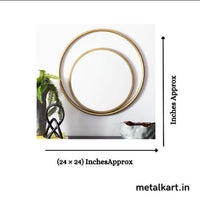 Thumbnail for Metallic Golden Safavieh Wonder Mirror (24 x 24 Inches)