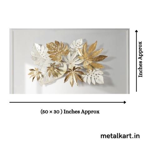 Metallic Golden Whisper Wall Décor (50 x 30 Inches)