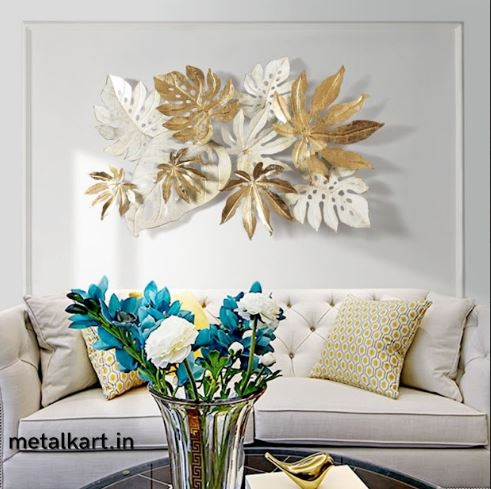 Metallic Golden Whisper Wall Décor (50 x 30 Inches)
