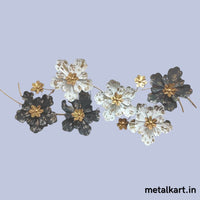 Thumbnail for Metallic Grey flower zara ( 58 x 22 Inches )