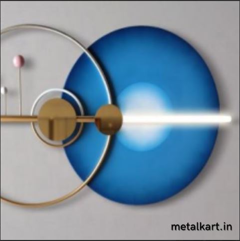 Metallic Haloed Moons Wall Art (48 x 27 Inches)