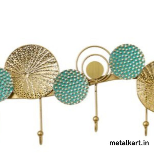 Metallic Handmade Iron Plates Wall Hook (26 x 10 Inches Approx)