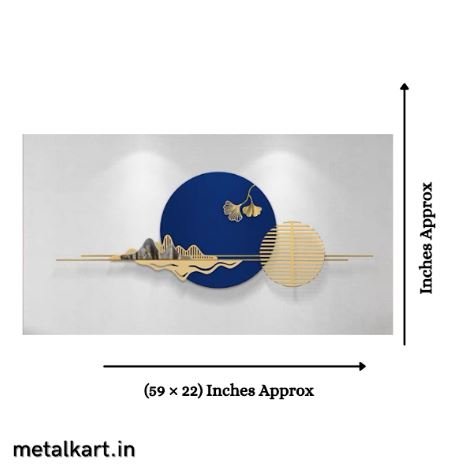 Metallic Harmonic Cascade Wall Art (59 x 22 inches)