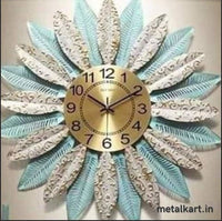 Thumbnail for Metallic Icy Blossom Wall Clock (30 x 30 Inches)