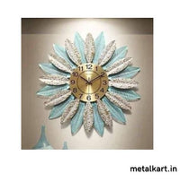 Thumbnail for Metallic Icy Blossom Wall Clock (30 x 30 Inches)