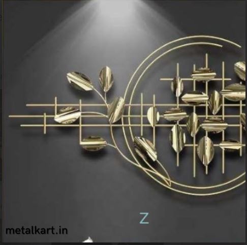 Metallic Leafsong Wall Art (60 x 24 Inches)