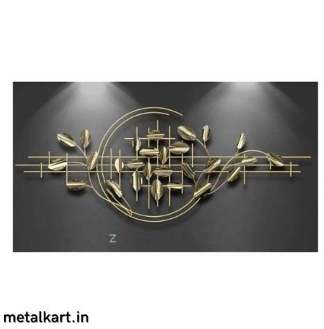 Metallic Leafsong Wall Art (60 x 24 Inches)