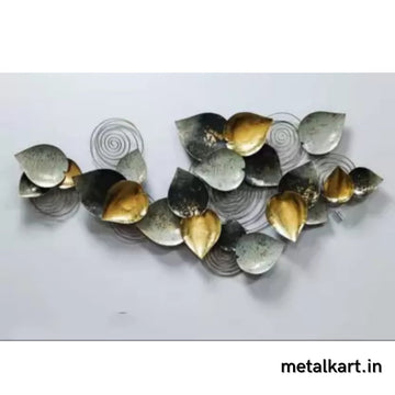 Metallic leafy groups wall hanging (50 x 24 Inches)